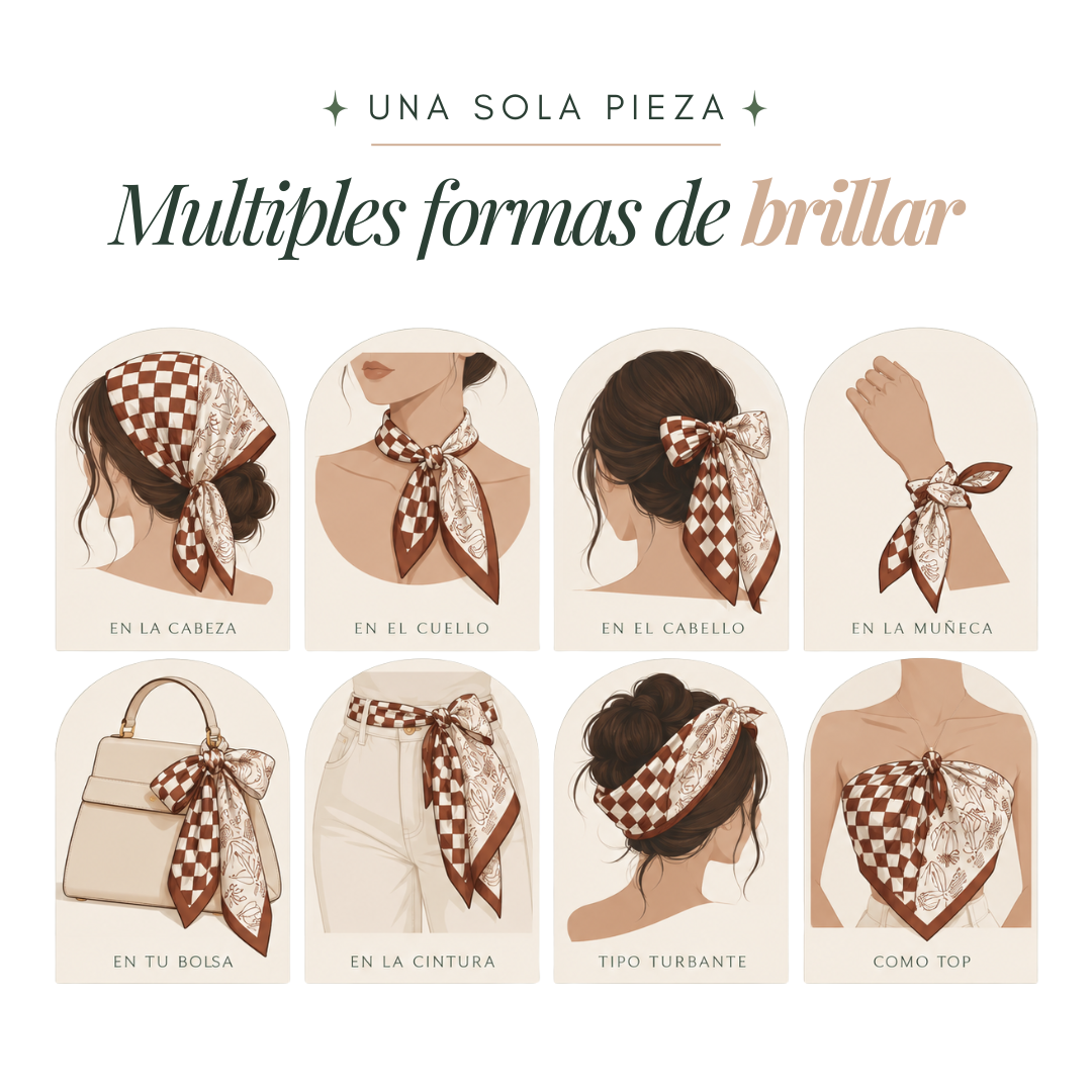 Headscarf | Multiuse Scarf 70 × 70 cm